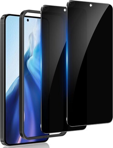 WYQLTD عبوتان من واقي شاشة الخصوصية لهاتف Samsung Galaxy S24 Plus من الزجاج المقسى، مضاد للتجسس، فتح بصمات الأصابع، تغطية كاملة، ملحقات S24 Plus، سهل التركيب in Saudi Arabia