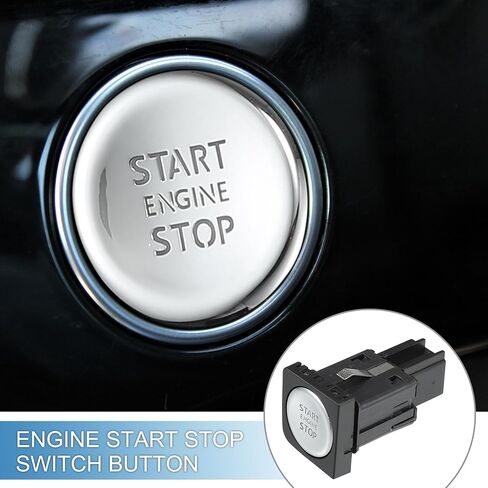 Push Button Starter Switch No.16D959839 Engine Start Stop Switch Button for Volkswagen Jetta 2011-2017 Silver Tone Black in Saudi Arabia