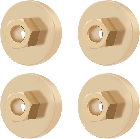 Counterweight FCX24 Brass Wheel Hex Hub Adaptor for FMS 1/24 FCX24 1/18 FCX18 LC80 Upgrades Parts Black in Saudi Arabia