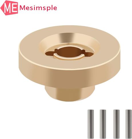 Counterweight FCX24 Brass Wheel Hex Hub Adaptor for FMS 1/24 FCX24 1/18 FCX18 LC80 Upgrades Parts Black in Saudi Arabia