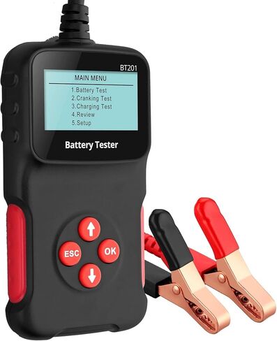 جهاز اختبار بطارية السيارة 12 فولت، جهاز اختبار حمل البطارية 100-2000 CCA، محلل مولد كهربائي للسيارة، أداة اختبار نظام شحن السيارة والتدوير للسيارة والشاحنات والدراجات النارية والقوارب ATV RV، جهاز اختبار البطارية in Kuwait