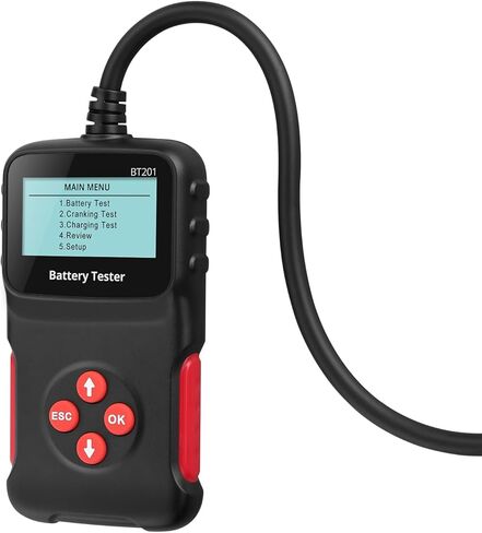 جهاز اختبار بطارية السيارة 12 فولت، جهاز اختبار حمل البطارية 100-2000 CCA، محلل مولد كهربائي للسيارة، أداة اختبار نظام شحن السيارة والتدوير للسيارة والشاحنات والدراجات النارية والقوارب ATV RV، جهاز اختبار البطارية in Kuwait