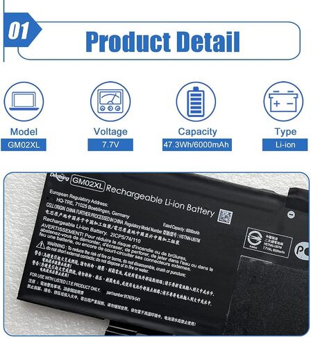 Dentsing SR04XL SR03XL 917724-855 Laptop Battery Replace for HP Omen 15 15-CE0XX 15-DC0XX 15-CE198WM 15-CE015DX Pavilion 15-CB0XX 15-CB041NR 15-CX0056WM Series l08855-855 in Saudi Arabia