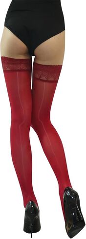 HTRUIYA Sheer Shiny Thigh High Stockings Sexy Lace Top Stay Up Silky Sheer Stocking Shimmery Tights for Women in Saudi Arabia