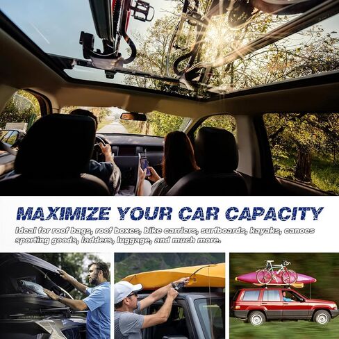 Roof Rack Cross Bars Luggage Carrier Compatible with Toyota Rav4 2013-2018, Maximum Load 200 lbs/90 kg, Suitable for roof Bags, roof Boxes, Bike Carriers, and Much More. in Saudi Arabia