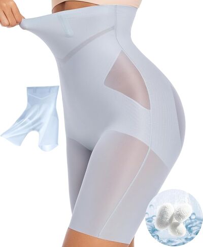 PRETTYWELL Shapewear Tummy Control Shorts for Women Comfort High Waisted Body Shaper Shorts Seamless no Rolling Thigh Slimmer in Saudi Arabia