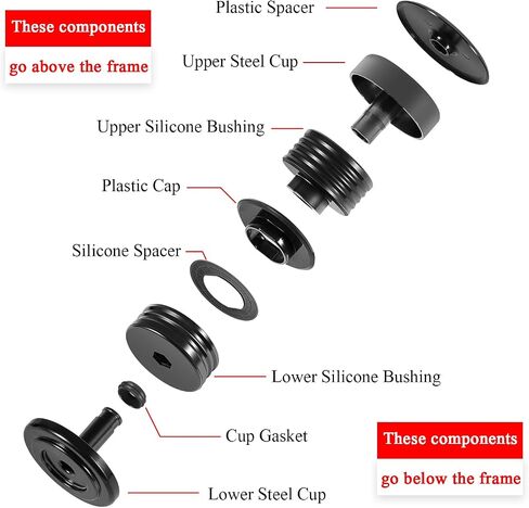 Silicone Body Mount Kit for 2008-2016 Ford Super Duty F250/F350 Crew Cab (8PCS) Silicone Body Mount Bushings Kit Improve Bumpy Ride Durable Components Outlast Truck Outperforms OEM and PU Mounts Red in Saudi Arabia