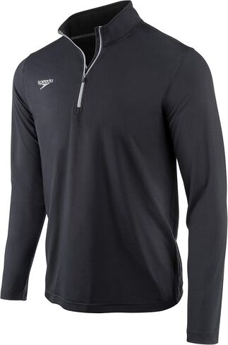 Speedo Unisex-Adult Uv Long Sleeve Shirt Quarter Zip Team Warm Up in Saudi Arabia