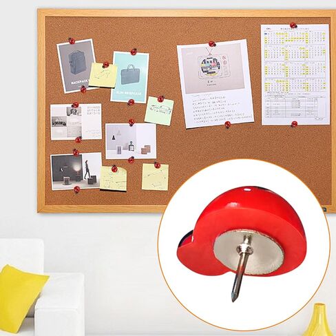 دبوس دفع لطيف على شكل خنفساء، 30 قطعة من دبابيس رسم الحشرات، لوحة الفلين الجدارية، لوحة زخرفية، خريطة ثابتة، ورق ملاحظات، صورة، بطاقة بريدية، لوازم مكتبية، طبعة in Kuwait