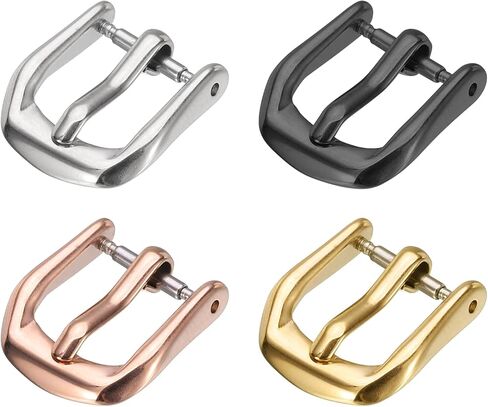 HARFINGTON Watch Band Replacement Buckle 316L Stainless Steel Clasp for Leather Silicone Nylon Canvas Watch Bands in Saudi Arabia
