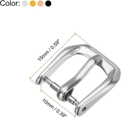 HARFINGTON Watch Band Replacement Buckle 316L Stainless Steel Clasp for Leather Silicone Nylon Canvas Watch Bands in Saudi Arabia
