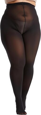 Frola Plus Size Tights for Women Semi Opaque Control Top High Waist Stockings 60 Denier Women's Pantyhose 2X 3X 4X 5X in Kuwait