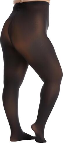 Frola Plus Size Tights for Women Semi Opaque Control Top High Waist Stockings 60 Denier Women's Pantyhose 2X 3X 4X 5X in Kuwait