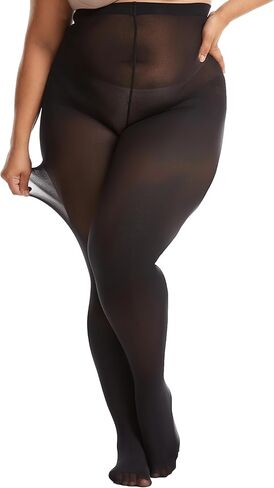 Frola Plus Size Tights for Women Semi Opaque Control Top High Waist Stockings 60 Denier Women's Pantyhose 2X 3X 4X 5X in Kuwait