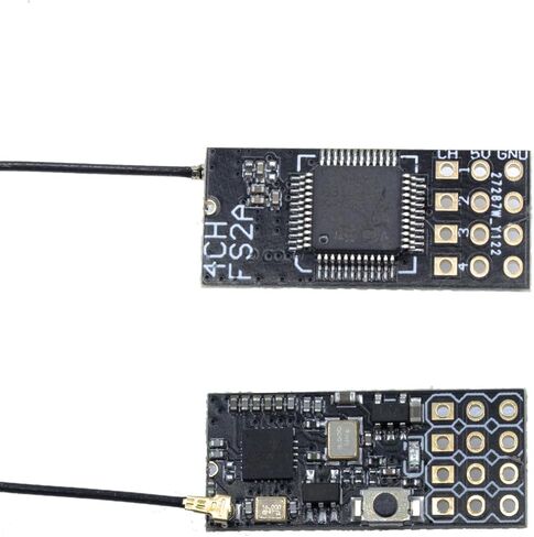 جهاز استقبال FS2A 4CH AFHDS 2A Mini RC مستقبل PWM لوحدة التحكم عن بعد Flysky I6 I6X I6S لطائرة بدون طيار FPV متعددة الدوار، جناح ثابت، سيارة RC، قارب RC in Kuwait