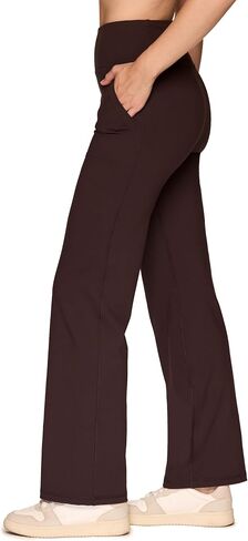 RBX Active Yoga Pants for Women, Tummy Control Boot Cut Flare Legging Lightweight Buttery Soft Sweatpants with Pockets in Saudi Arabia