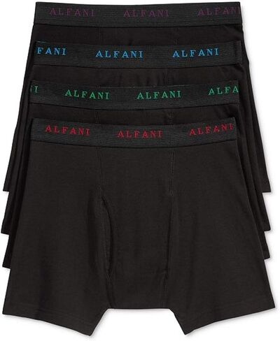 Alfani Men's 4 Pack. Cotton Boxer Briefs in Saudi Arabia