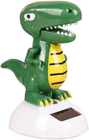 Green Solar Powered Dancing Dinosaur,Decoration Gift,Swinging Dancer, No Battery Required,Desk and Dashboard Decor Home Decor Solar Power Kits in Saudi Arabia
