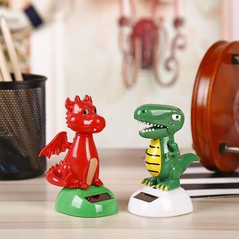 Green Solar Powered Dancing Dinosaur,Decoration Gift,Swinging Dancer, No Battery Required,Desk and Dashboard Decor Home Decor Solar Power Kits in Saudi Arabia