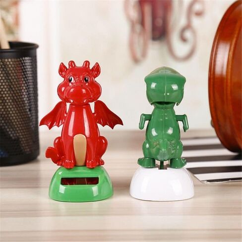 Green Solar Powered Dancing Dinosaur,Decoration Gift,Swinging Dancer, No Battery Required,Desk and Dashboard Decor Home Decor Solar Power Kits in Saudi Arabia