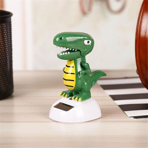Green Solar Powered Dancing Dinosaur,Decoration Gift,Swinging Dancer, No Battery Required,Desk and Dashboard Decor Home Decor Solar Power Kits in Saudi Arabia