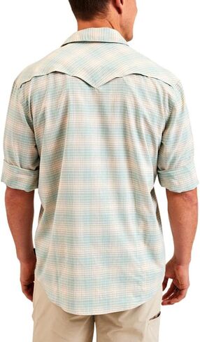 حذاء Howler Brothers الرجالي H Bar B Tech بأكمام طويلة، Eason Plaid/Seafoam in Kuwait