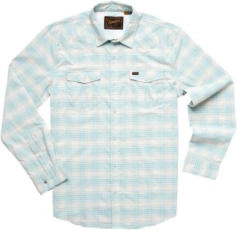 حذاء Howler Brothers الرجالي H Bar B Tech بأكمام طويلة، Eason Plaid/Seafoam in Kuwait