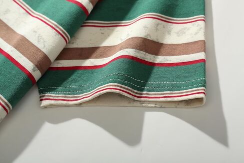 VEIISAR Men's Crewneck Striped T-Shirt Soft Elastic Cotton Tees in Kuwait