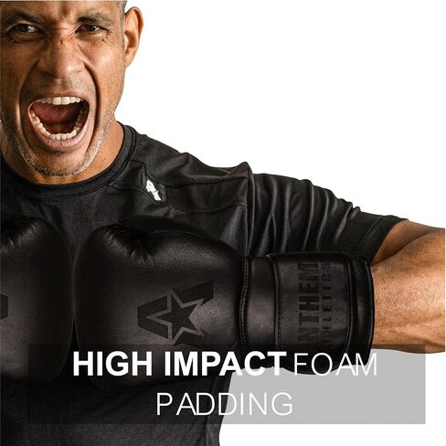 Anthem Athletics Stormbringer Genuine Leather Boxing Gloves for Muay Thai, Kickboxing - Men & Women - 12, 14 & 16 oz in Kuwait