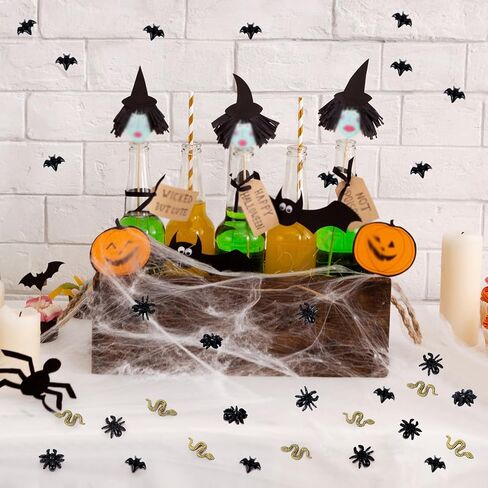 100PCS Halloween Miniature Bats Dollhouse Mini Bats for Crafts Cute Halloween Decor Tiny Bat Decor for Fairy Garden Dollhouse Micro Landscaping Decoration in Kuwait