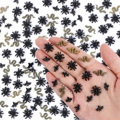 100PCS Halloween Miniature Bats Dollhouse Mini Bats for Crafts Cute Halloween Decor Tiny Bat Decor for Fairy Garden Dollhouse Micro Landscaping Decoration in Kuwait