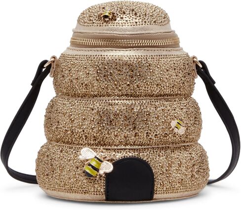 Betsey Johnson Queen Bee Crossbody, Yellow in Saudi Arabia