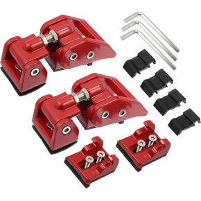 ACROPIX Front Hood Latches Hood Catch Locking Fit for Jeep Wrangler JK - Pack of 4 Black