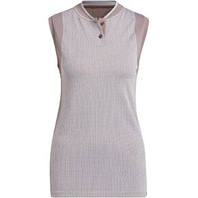 adidas Women's Spacedye Sleeveless Polo Shirt