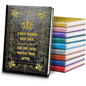 Dark Blue A5 Lined Leather Journal Notebook,Funny Retirement Appreciation Gifts Hardcover Executive Notebooks for Boss Lady,200 Pages 100 Gsm Leather Notebook,Birthday Christmas Gifts for Women Friends Bestie (Dark Blue)
