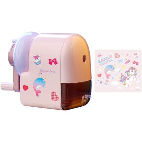 M&G Cute Pencil Sharpener, Manual Pencil Sharpener Labor-Saving Pencil Sharpener for Colored Pencils Sketch Pencil Sharpener for Kids, School, Classroom, Home, Artists (Orange)