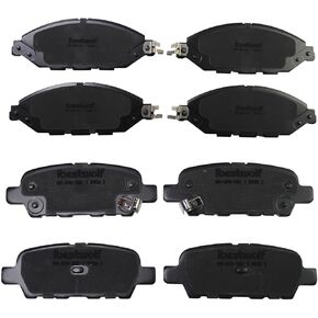 Front and Rear Ceramic Brake Pads for 2013 Infiniti JX35 2014-2019 QX60 for 2015-2020 Nissan Murano 2013-2019 Pathfinder, Disc Brake Pad Replacement P-905 P-1649