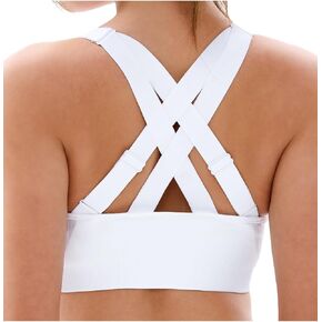 FITTIN Sports Bras for Women Padded: Adjustable Cross Back Seamless Bras Pack for Workout Yoga