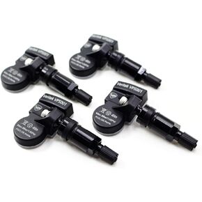 Set of 4 Veritek VPS001 315mhz TPMS Tire Pressure Sensors Replacement for 2016-2024 Toyota Tacoma TRD Sport Off-Road Pro SR5 Hi-Line Models w/Black Aluminum Valve Stems 4260704020 4260706030