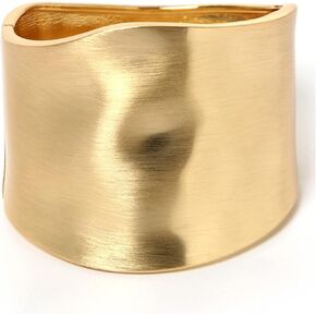 Gold Cuff Bracelets for Women Trendy Chunky Gold Bangle Bracelet Open Wide Wire Bracelet Irregular Wrist Cuff Wrap Bracelet Jewelry