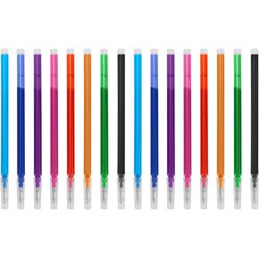 16 Pcs Erasable Pen Refills Compatible for FriXion Friction, 0.7mm 8 Assorted Colors Gel Ink Medium Fine Point Erasable Pens Refill, Replaceable Erasable Stationery Refill [Multicolor]