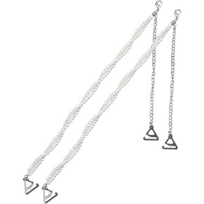 BOROLA أنيقة لؤلؤة سبائك سلسلة الكتف حمالة الصدر الأشرطة القابلة للإزالة حزام حمالة الصدر استبدال عدم الانزلاق in Kuwait