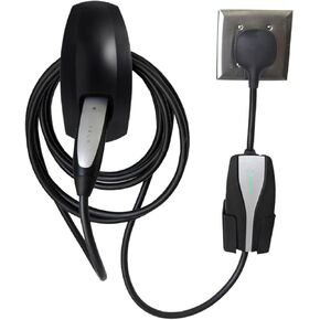 Yonge & Finch Charging Cable Holder Organizer with Dock for Tesla Model 3/Y/X/S, Car Wall Mount Connector Cord Holder for Tesla Accessories(Black)