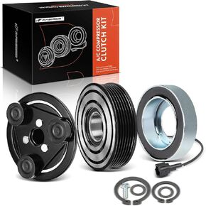 A-Premium Air Conditioner AC Compressor Clutch Kit Compatible with Nissan Frontier 2005-2017 2.5L & Suzuki Equator 2009 2.5L, Equator 2010-2012 2.5L 4.0L