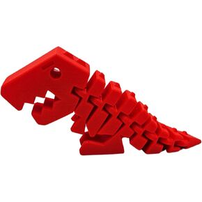 Rexi Collectible Figurine - Stress Relief, Autism, ADHD - Flexible Dinosaur - Articulating Joints (Black)