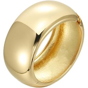 Chunky Gold Bangle Bracelets for Women Trendy Wide Chunky Cuff Bracelets Wrist Cuff Bracelet Christmas Holiday Gift