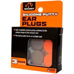 Walker's Silicon Ear Plug Pack - Orange/Flat Dark Earth