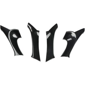 4Pcs Carbon Fiber Interior Door Armrest Panel Trim For Lexus IS F 250 350 2006 2007 2008 2009 2010 2012 2013