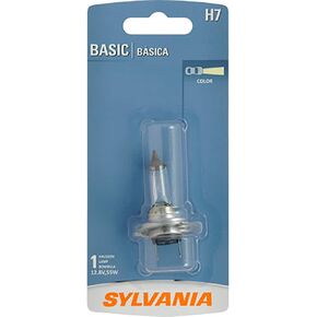 SYLVANIA - H7 Basic - Halogen Bulb for Headlight, Fog, Daytime Running Lights, and Cornering Applications (Contains 1 Bulb)