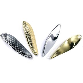 50 Pieces 22g/13g/7g/5g/3g 0.78oz/0.1oz Silvery Gold Fishing Lures Spoons Saltwater Hard Metal Spinner Baits Casting Spoon Silvery for Salmon Bass